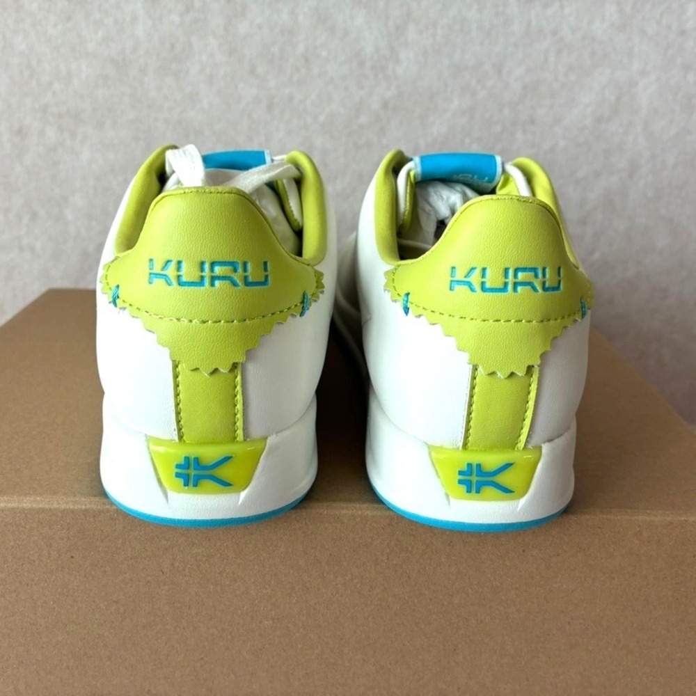 Kuru Roam Bright White Pale Lime Womens 7 Sneakers Orthopedic New in Box - Picture 3 of 9